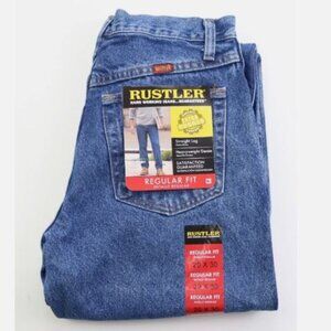 Rustler by Wrangler W29 L30 Regular Straight Rugged Heavyweight Men's Jeans